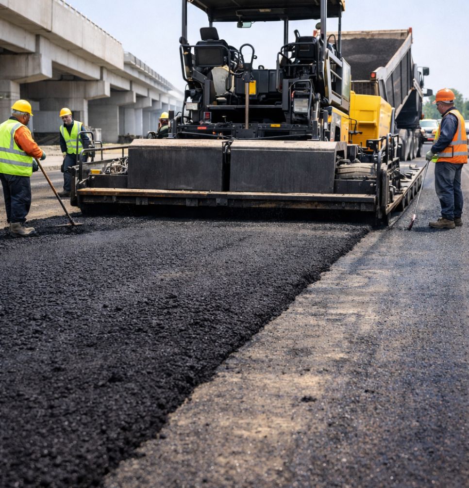 3️⃣ الأسفلت وقطاع الطرق