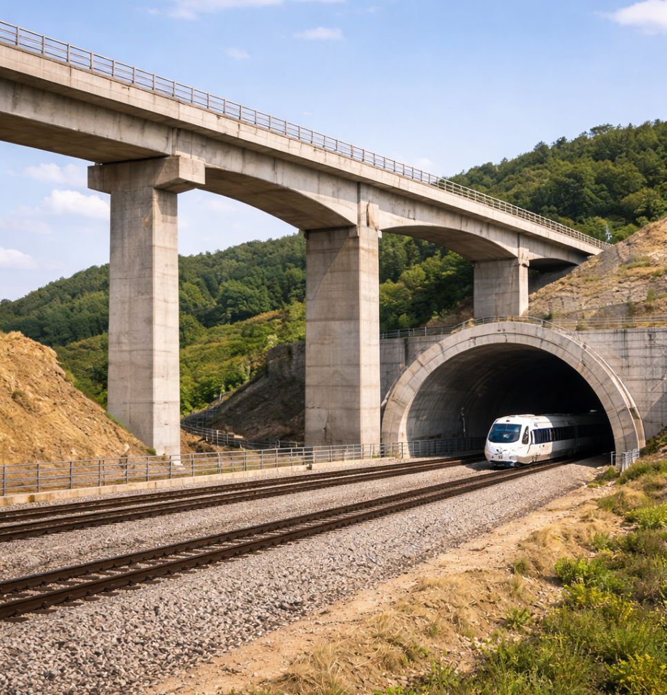 4️⃣ الجسور والأنفاق والمنشآت الهندسية